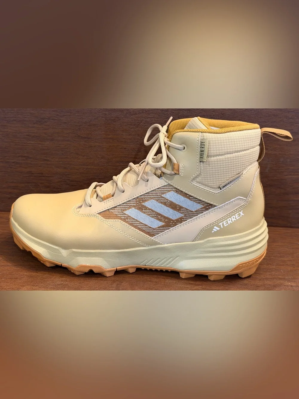 Adidas TERREX Men’s Unity Leather Mid RAIN.RDY Hiking Boots Shoes IF4978-Size 13